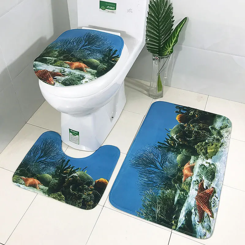Zeegle Undersea World 3Pcs Bathroom Mat Anti-slip Mats For Toilet Memory Sponge Bath Mat Set Absorbent Bathroom Carpets Bath Rug
Zeegle Undersea World 3Pcs Bathroom Mat Anti-slip Mats For Toilet Memory Sponge Bath Mat Set Absorbent Bathroom Carpets Bath Rug