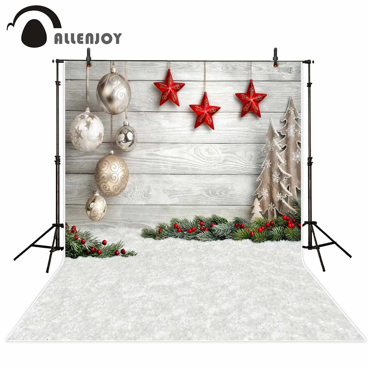Фон Allenjoy для фотосъемки новорожденных с изображением рождественской елки, белых снежных красных звезд
Фон Allenjoy для фотосъемки новорожденных с изображением рождественской елки, белых снежных красных звезд