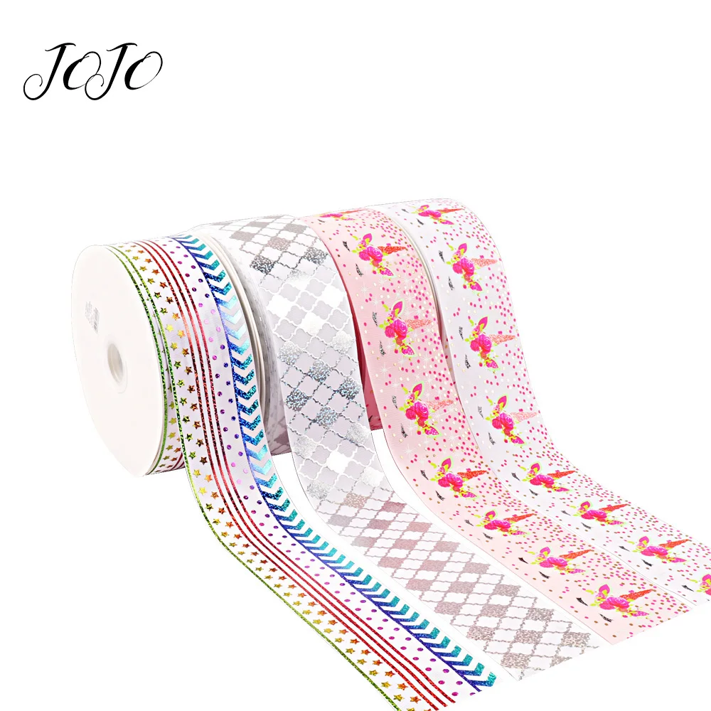 JOJO BOWS 75mm 2y Grosgrain Stain Ribbon For Crafts Printed Laser Tape For Needlework DIY Hair Bows Material Holiday Party Decor
JOJO BOWS 75mm 2y Grosgrain Stain Ribbon For Crafts Printed Laser Tape For Needlework DIY Hair Bows Material Holiday Party Decor