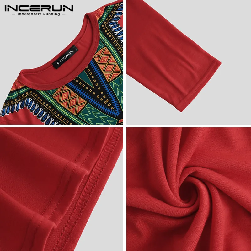 INCERUN Fashion African Clothes Men T Shirt Long Sleeve Ethnic Style Printing Crew Neck Dashiki Casual Brand T-shirts Men 2021
INCERUN Fashion African Clothes Men T Shirt Long Sleeve Ethnic Style Printing Crew Neck Dashiki Casual Brand T-shirts Men 2021