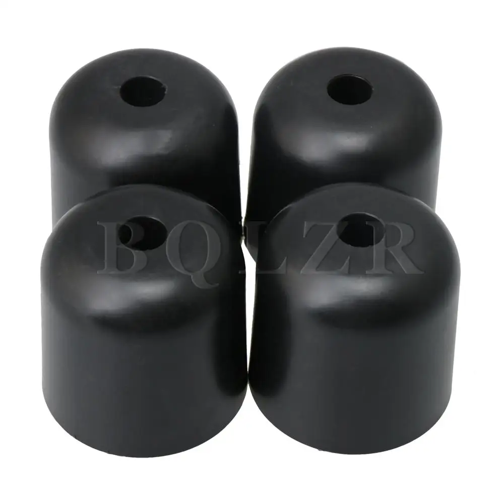BQLZR черная пластиковая круглая мебельная стопа 13 мм Диаметр отверстия для стола
