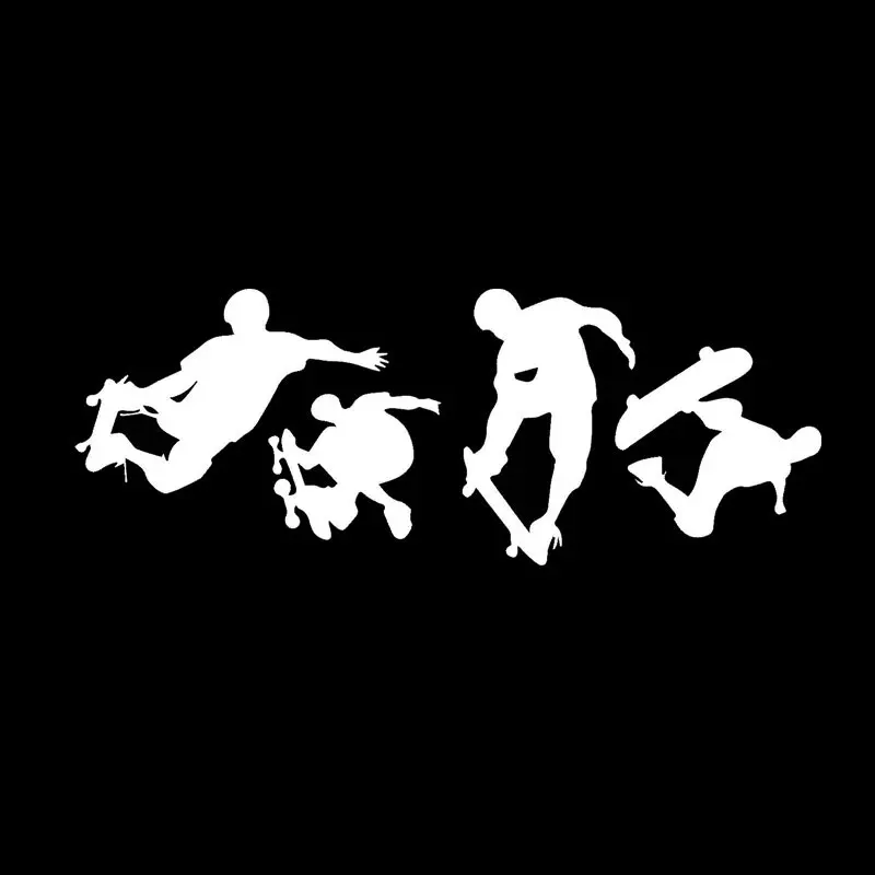 17.8cm*6.6cm Skateboard Man Vinyl Sports Car Syling Fashion Sticker Decal Black Silver S2-0638
17.8cm*6.6cm Skateboard Man Vinyl Sports Car Syling Fashion Sticker Decal Black Silver S2-0638
