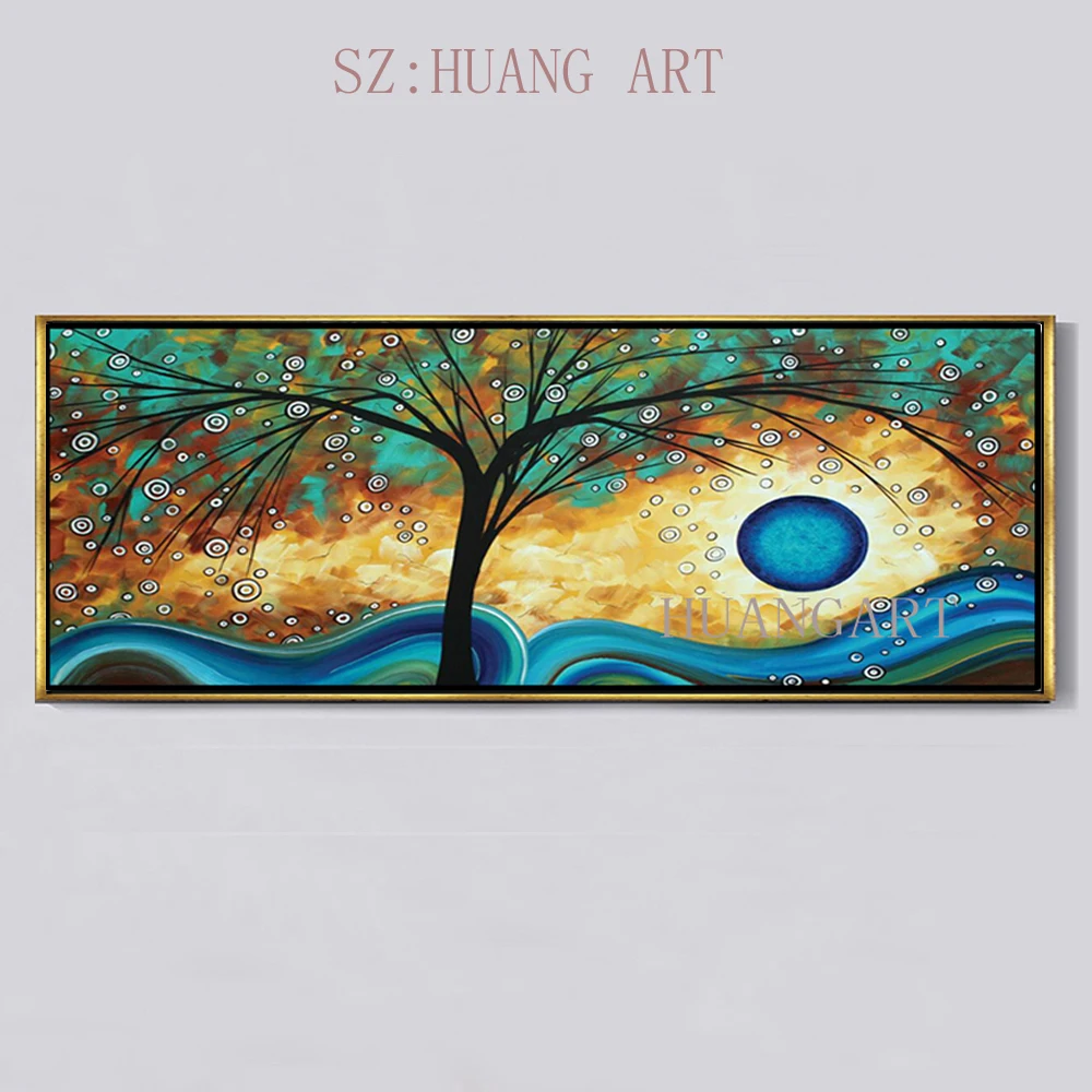 Original Artist Handmade Wall Art Modern Oil Painting riverside forest trees landscape On Canvas Pictures For Living Room
Original Artist Handmade Wall Art Modern Oil Painting riverside forest trees landscape On Canvas Pictures For Living Room