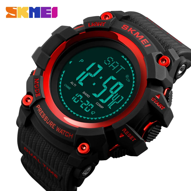SKMEI Mens Sport Watch Fashion Men's Digital Watch Altimeter Barometer Compass Temperature Weather Electronic Luxury Men Watches
SKMEI Mens Sport Watch Fashion Men's Digital Watch Altimeter Barometer Compass Temperature Weather Electronic Luxury Men Watches