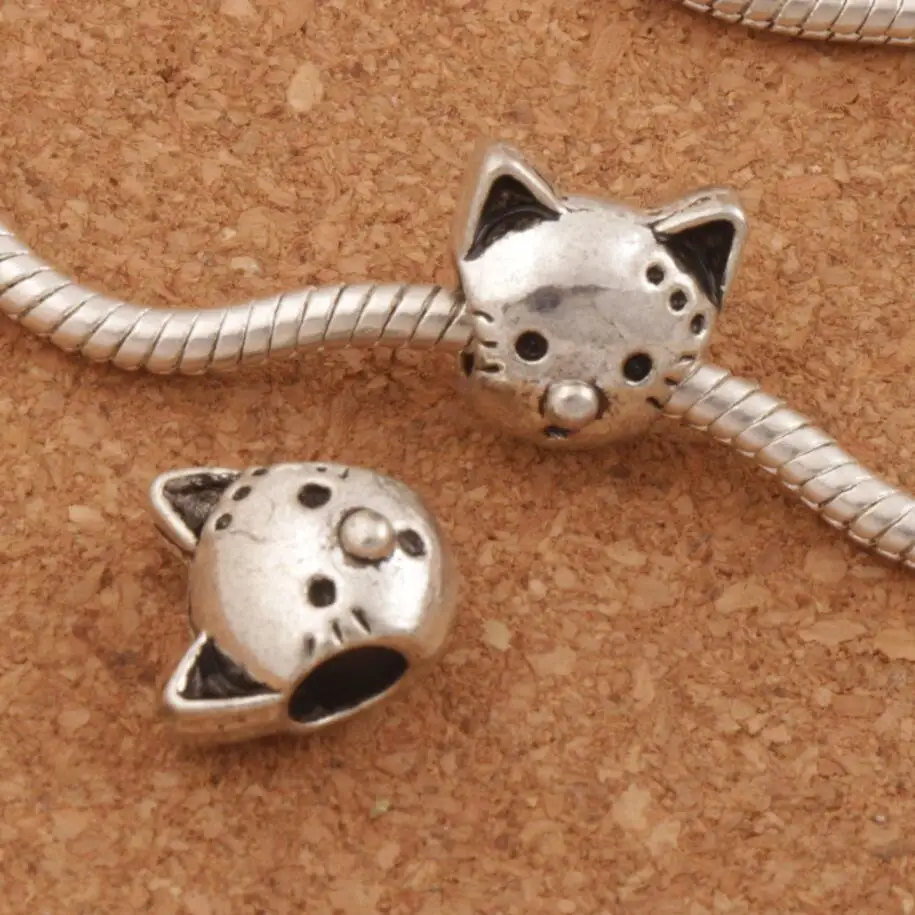 Cat Head Big Hole Beads 20pcs zinc alloy Dangle Fit European Bracelet L1324 11.8x9.5mm
Cat Head Big Hole Beads 20pcs zinc alloy Dangle Fit European Bracelet L1324 11.8x9.5mm