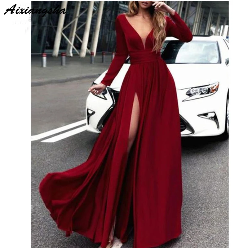 Hot Style Evening Dress Custom Long Sleeve V Neck A Line High Quality Chiffon Floor Length Evening Gown robe de soiree
Hot Style Evening Dress Custom Long Sleeve V Neck A Line High Quality Chiffon Floor Length Evening Gown robe de soiree