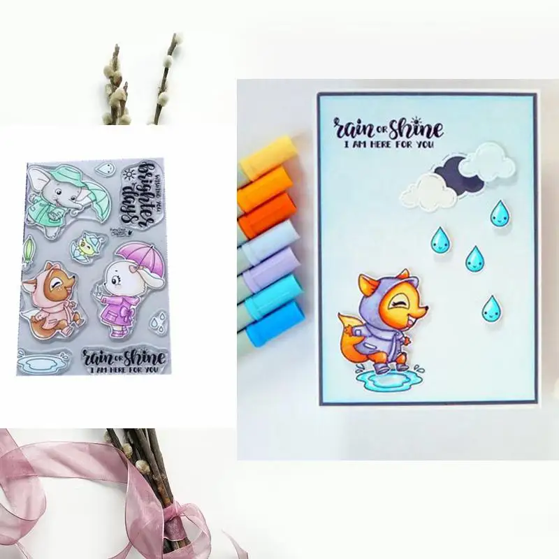 Rainy Animals Clear Silicone Stamp Transparent DIY Scrapbooking Card Album Making Crafts DIY Embossing Stencil New 2019
Rainy Animals Clear Silicone Stamp Transparent DIY Scrapbooking Card Album Making Crafts DIY Embossing Stencil New 2019