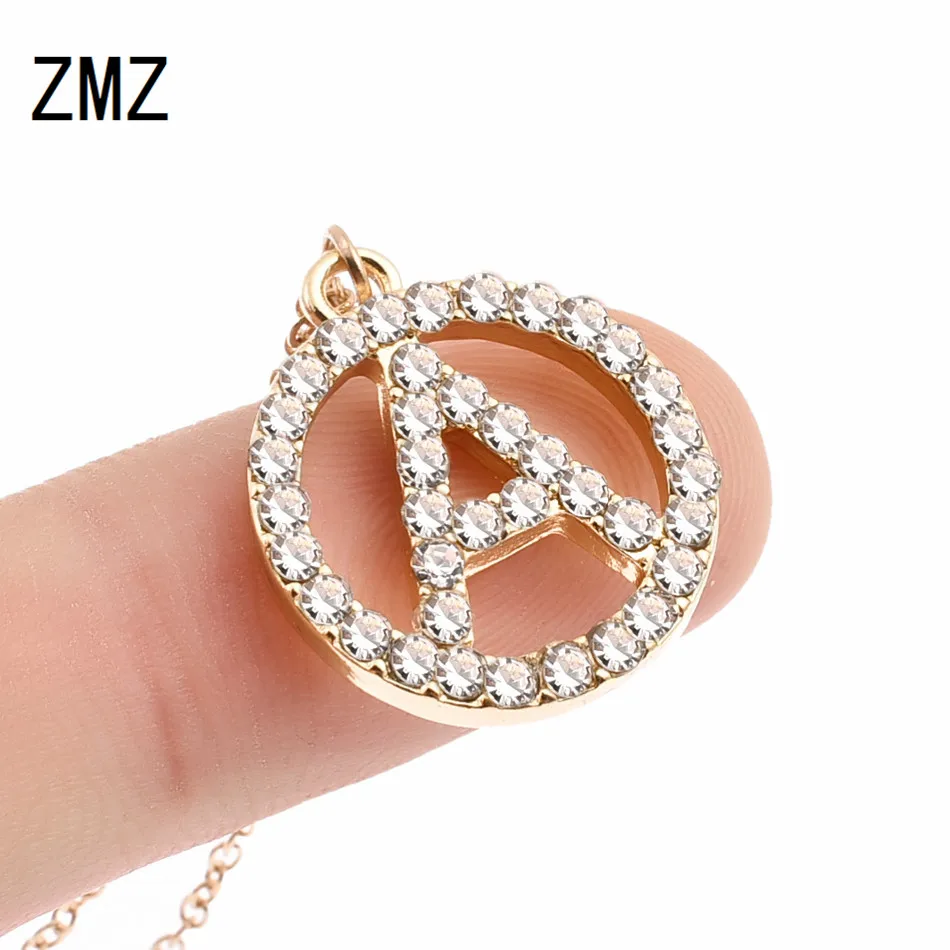 ZMZ 50pcs/lot 2018 Europe/US letter A in circal pendant necklace with shinny stone bijou gift for mom/girlfriend party jewelry
ZMZ 50pcs/lot 2018 Europe/US letter A in circal pendant necklace with shinny stone bijou gift for mom/girlfriend party jewelry