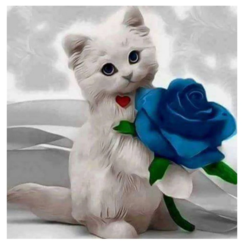 YIKEE White Cat Diamond Painting Home Decor Drill Resin DIY Mosaic Flowers Diamond Embroidery y1853
YIKEE White Cat Diamond Painting Home Decor Drill Resin DIY Mosaic Flowers Diamond Embroidery y1853