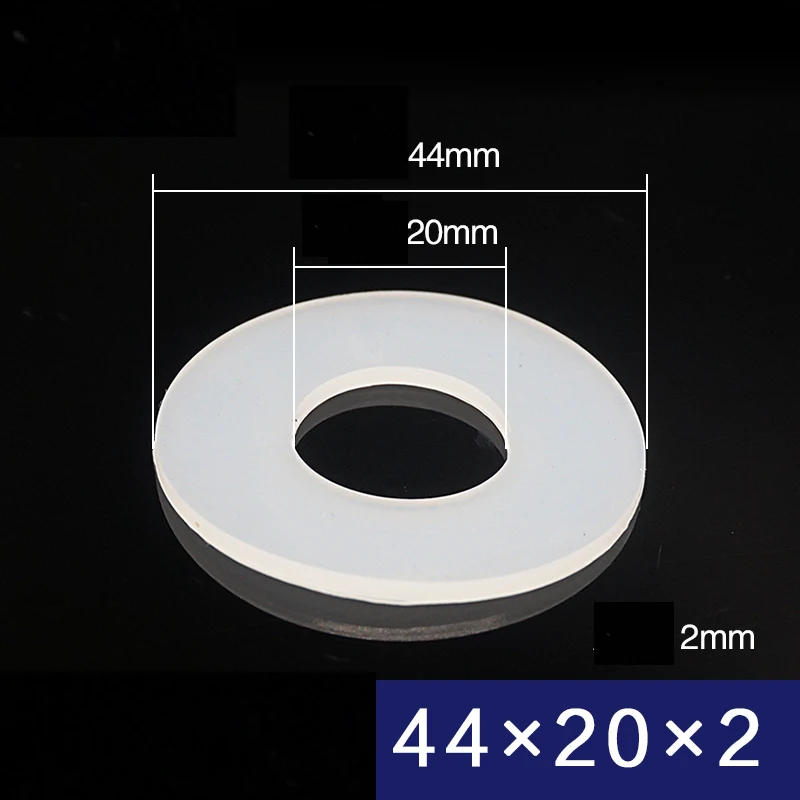 Flat Silicone Rubber Washer Gasket Spacer Round Pad 65 x 35 x 2mm 44mm x 20mm x 2mm Temperature Resistant ID 35mm ID 20mm
Flat Silicone Rubber Washer Gasket Spacer Round Pad 65 x 35 x 2mm 44mm x 20mm x 2mm Temperature Resistant ID 35mm ID 20mm