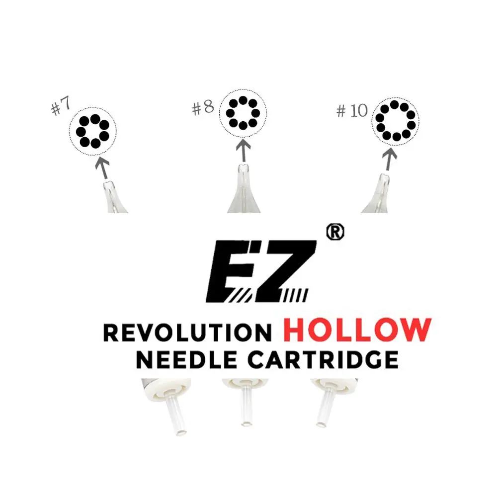 EZ New Revolution Tattoo Needle Cartridge#12 0.35mm Hollow Round Liner Needle for Rotary Cartridge Machine & Grips 20PCS/Box
EZ New Revolution Tattoo Needle Cartridge#12 0.35mm Hollow Round Liner Needle for Rotary Cartridge Machine & Grips 20PCS/Box
