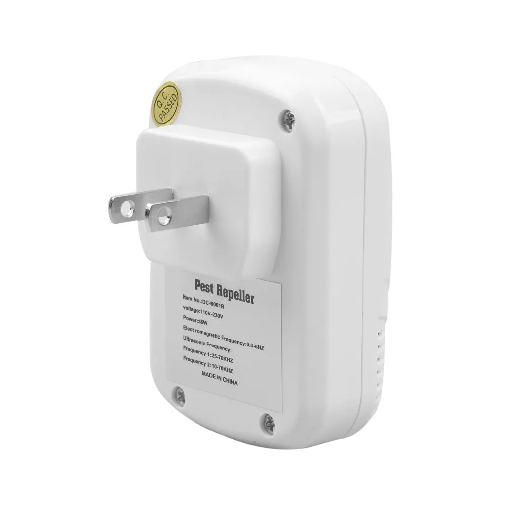 6W Ultrasonic Mouse Repellent Mouse Cockroach Trap Electronic Mosquito Repeller Insect Rats Spiders Pest Control
6W Ultrasonic Mouse Repellent Mouse Cockroach Trap Electronic Mosquito Repeller Insect Rats Spiders Pest Control