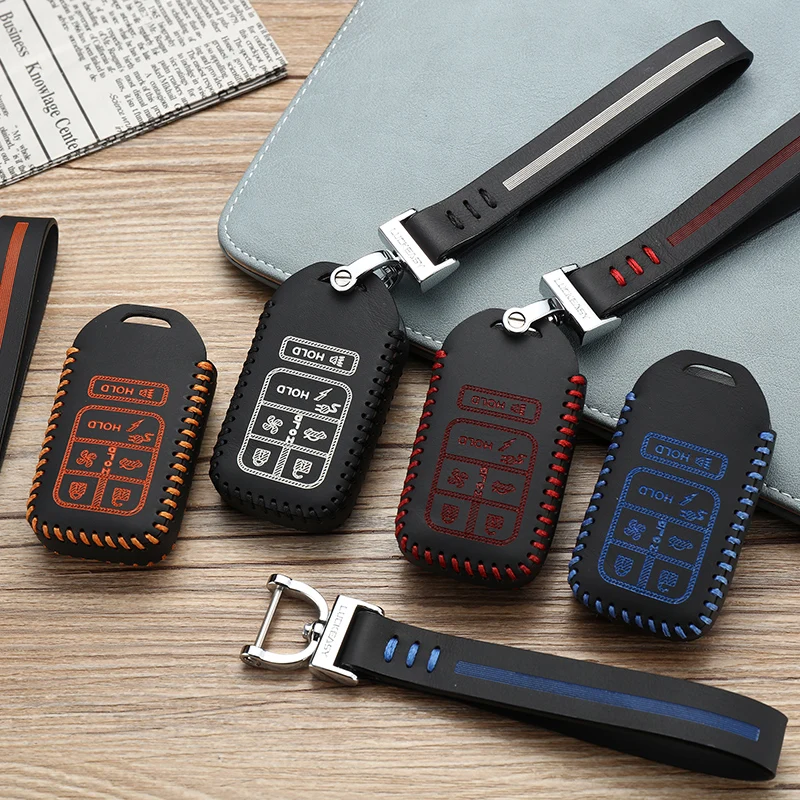 High quality OEM 2012-2020 For Hondas Urban EV Energy Case Remote Keys Shell Top Layer Leather key cover car accessories | Автомобили и