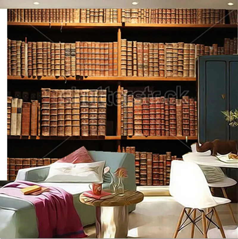 Custom 3D murals,wooden bookshelf with antique books.,living room sofa TV wall children bedroom wall paper
Custom 3D murals,wooden bookshelf with antique books.,living room sofa TV wall children bedroom wall paper