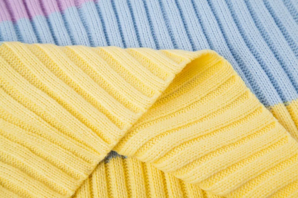 Rainbow turtleneck sweaters women winter 2018 jumpers knitted clothes fashion striped oversized pullover female nice color
Rainbow turtleneck sweaters women winter 2018 jumpers knitted clothes fashion striped oversized pullover female nice color