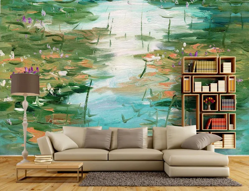 Custom 3d murals,Hand painted lotus oil painting papel de parede,hotel restaurant bar living room TV wall bedroom wallpaper
Custom 3d murals,Hand painted lotus oil painting papel de parede,hotel restaurant bar living room TV wall bedroom wallpaper