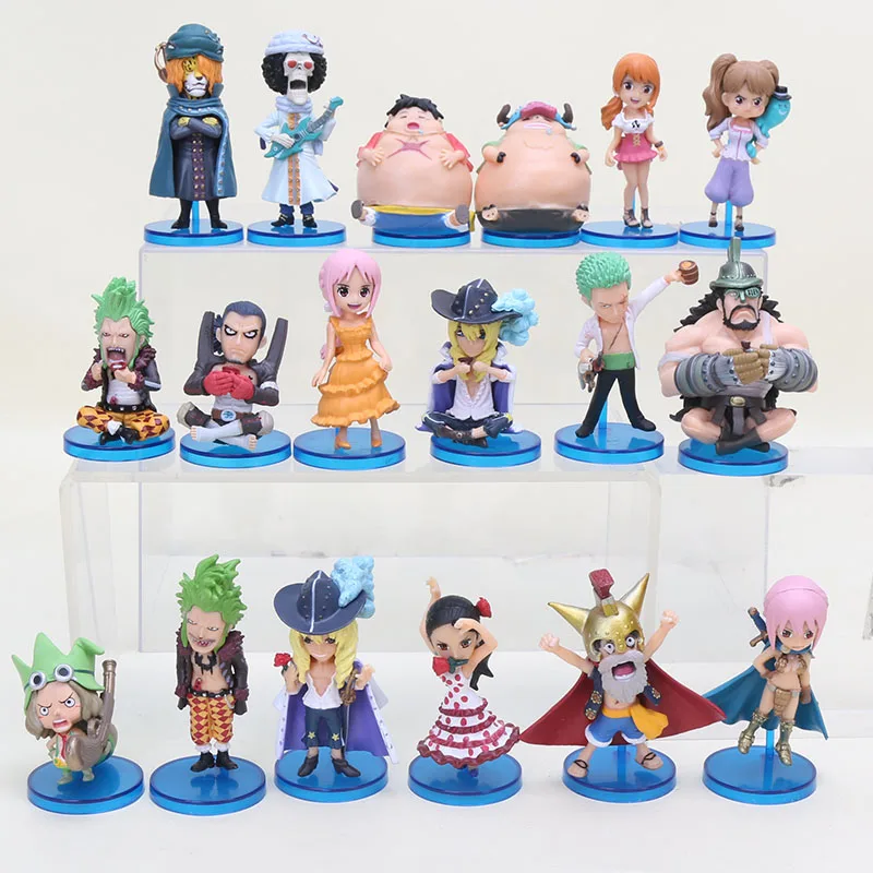 Экшн фигурки аниме One Piece Q Version Dressrosa Luffy Chopper Rebecca zoro Brook из ПВХ коллекционная