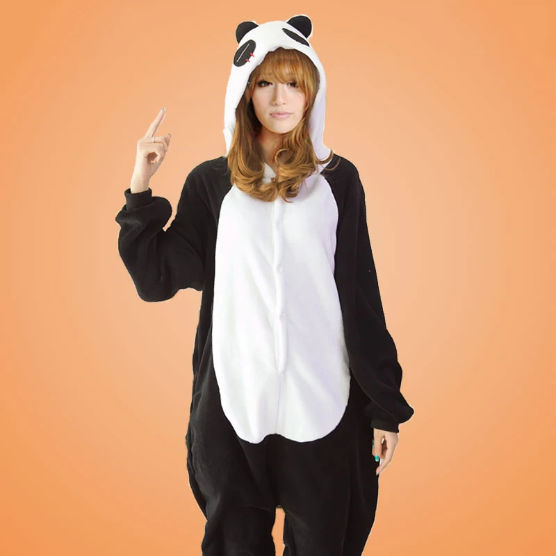 

Flannel pajama Panda Cosplay Pajama Sets clothing set women Animal Pijama Pyjama Women Sleepwear Panda Pajamas Animal Onesies