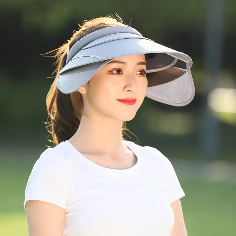 Empty Top Sun Hat Women Sports Riding Face Sunscreen Anti-UV Cap Female Korean New Outdoor Sun Protection Adjustable Hats H7346
Empty Top Sun Hat Women Sports Riding Face Sunscreen Anti-UV Cap Female Korean New Outdoor Sun Protection Adjustable Hats H7346