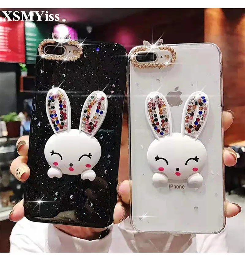 XSMYiss Luxury Bling Diamond Rabbit Bracket Epoxy Stars And Moon Soft Phone case For iphone X XS MAX XR 6 6S 7 8 Plus capa
XSMYiss Luxury Bling Diamond Rabbit Bracket Epoxy Stars And Moon Soft Phone case For iphone X XS MAX XR 6 6S 7 8 Plus capa