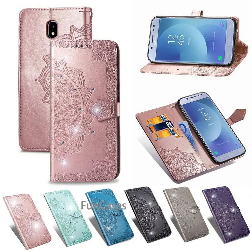 Чехол для samsung Galaxy J3 2017 кошелек чехол телефона из искусственной кожи J330F J330 SM