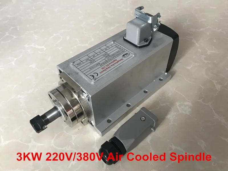 3KW ER20 Air Cooled Spindle Motor 220V /380V 4 Bearings For Engraving Machine
3KW ER20 Air Cooled Spindle Motor 220V /380V 4 Bearings For Engraving Machine