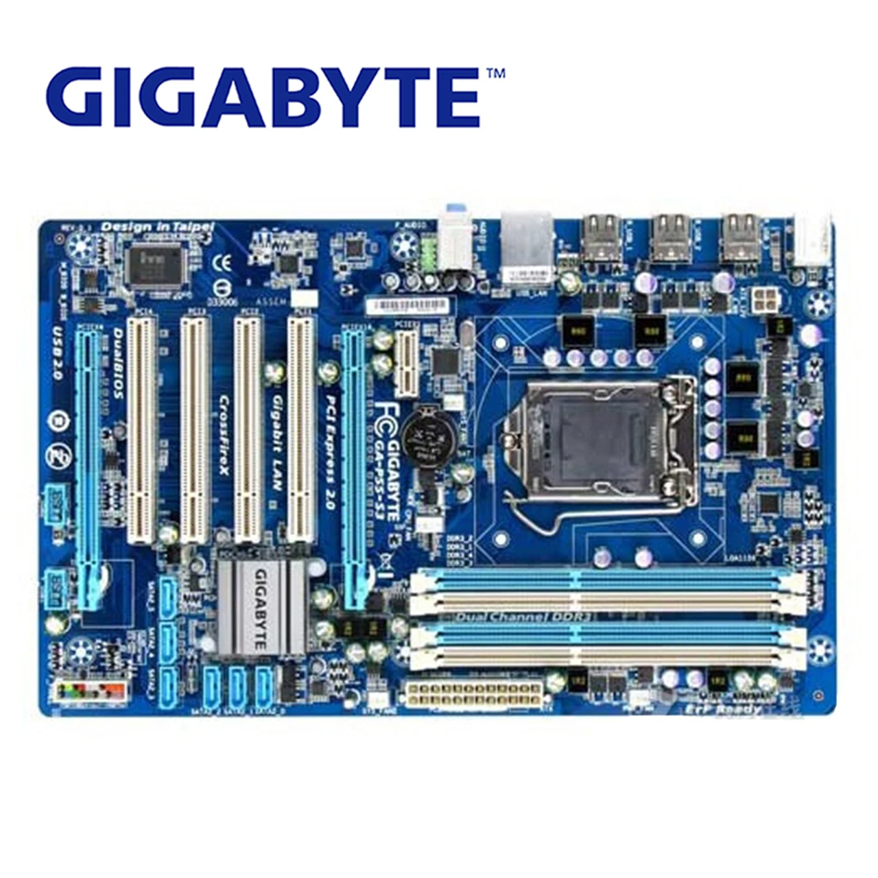 LGA1156 DDR3 Gigabyte GA P55 S3 100% оригинальная материнская плата 16G H55 S3|Материнские платы| |