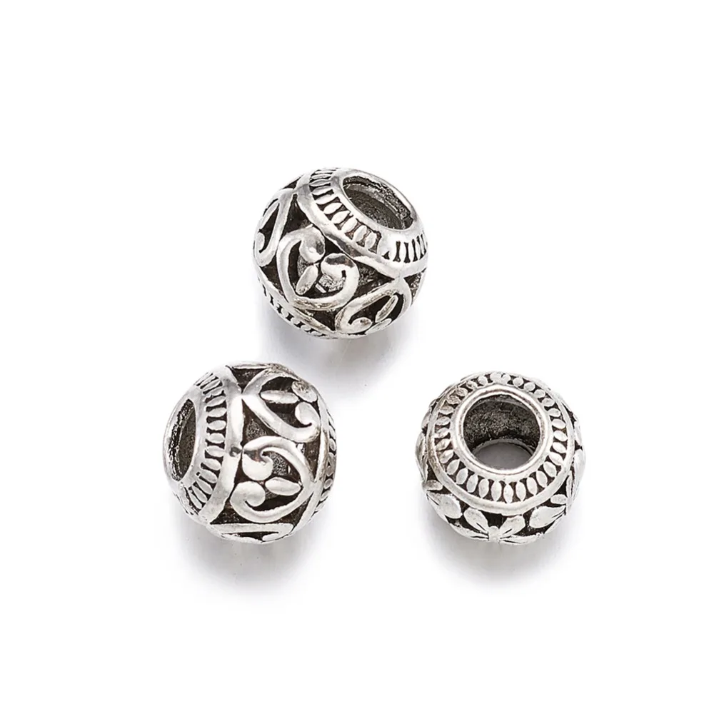 50pcs 11x9mm Hot Tibetan Style Alloy Metal European Large Hole Beads for Jewelry Making DIY Finding Antique Silver Color
50pcs 11x9mm Hot Tibetan Style Alloy Metal European Large Hole Beads for Jewelry Making DIY Finding Antique Silver Color