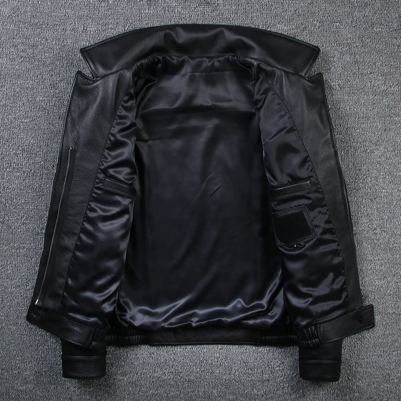 2018 New Arrival Male Clothing Mens Black Business Style Overcoat Short Slim Casual Genuine Leather Cowskin Leather Jackets
2018 New Arrival Male Clothing Mens Black Business Style Overcoat Short Slim Casual Genuine Leather Cowskin Leather Jackets