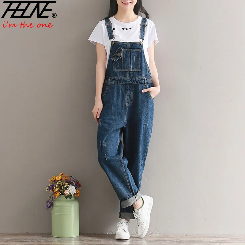 THHONE Brand Jeans Women Jumpsuit Denim Romper Overalls Casual Long Trousers Vaqueros Basic Denim Pants Wide Leg Rompers Female
THHONE Brand Jeans Women Jumpsuit Denim Romper Overalls Casual Long Trousers Vaqueros Basic Denim Pants Wide Leg Rompers Female