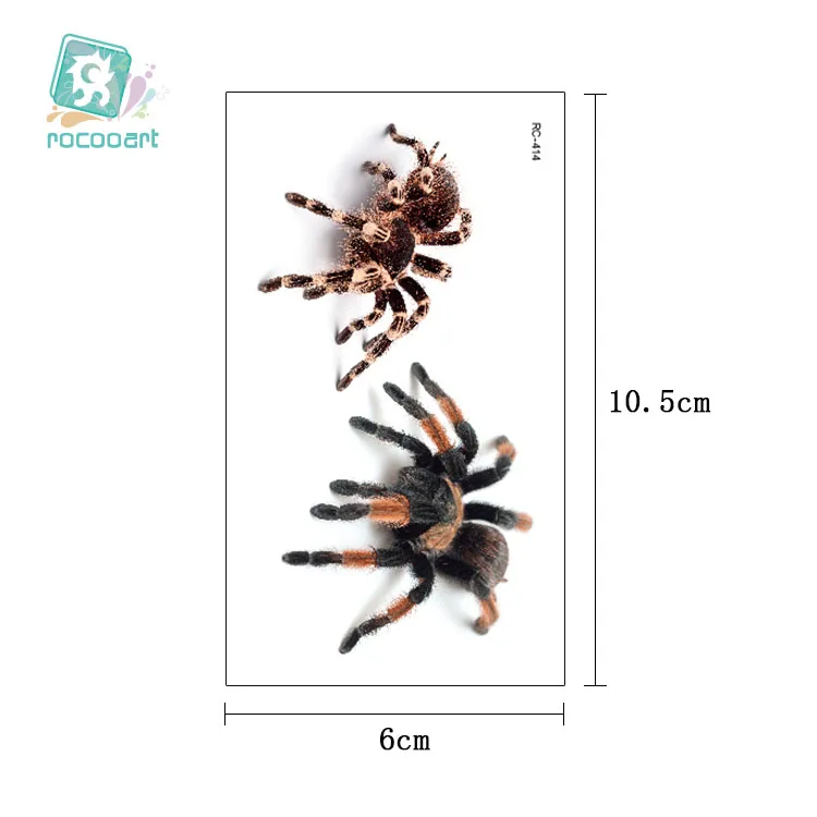 Rocooart RC411-416 Waterproof Tattoos Sticker Colorful True 3D Insect Halloween Temporary Tattoo Stickers Body Art Flash Tattoo
Rocooart RC411-416 Waterproof Tattoos Sticker Colorful True 3D Insect Halloween Temporary Tattoo Stickers Body Art Flash Tattoo