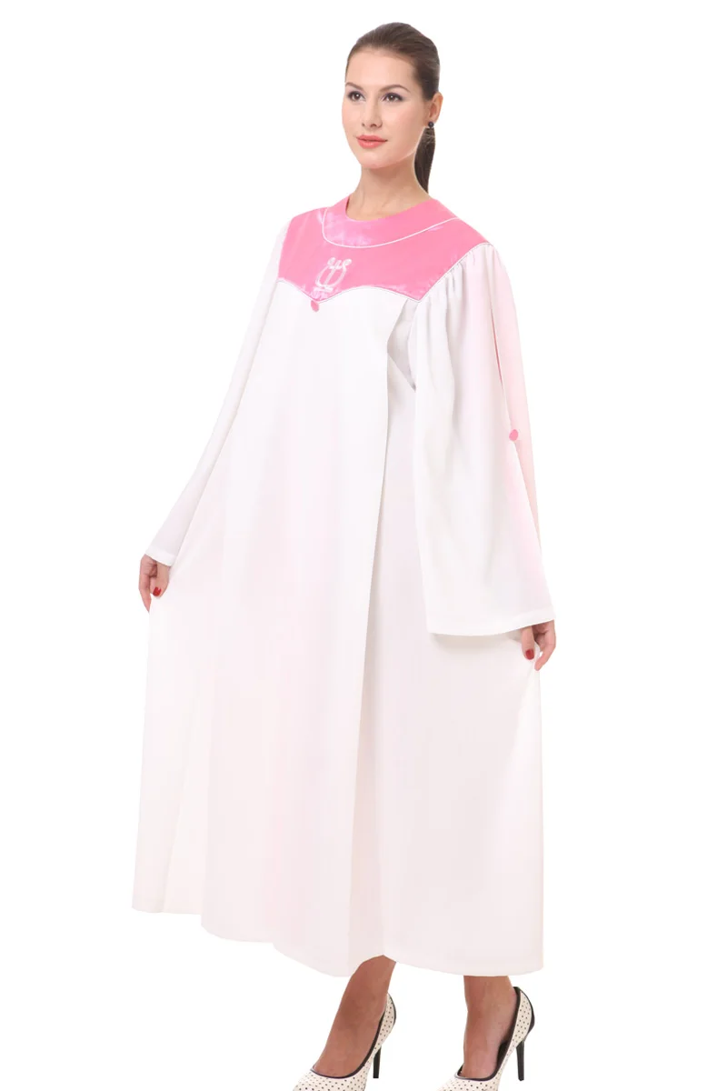 Christian costumes for adults psalm robes long church clothing for adults black friday white robe Pink white Nun sing wear
Christian costumes for adults psalm robes long church clothing for adults black friday white robe Pink white Nun sing wear