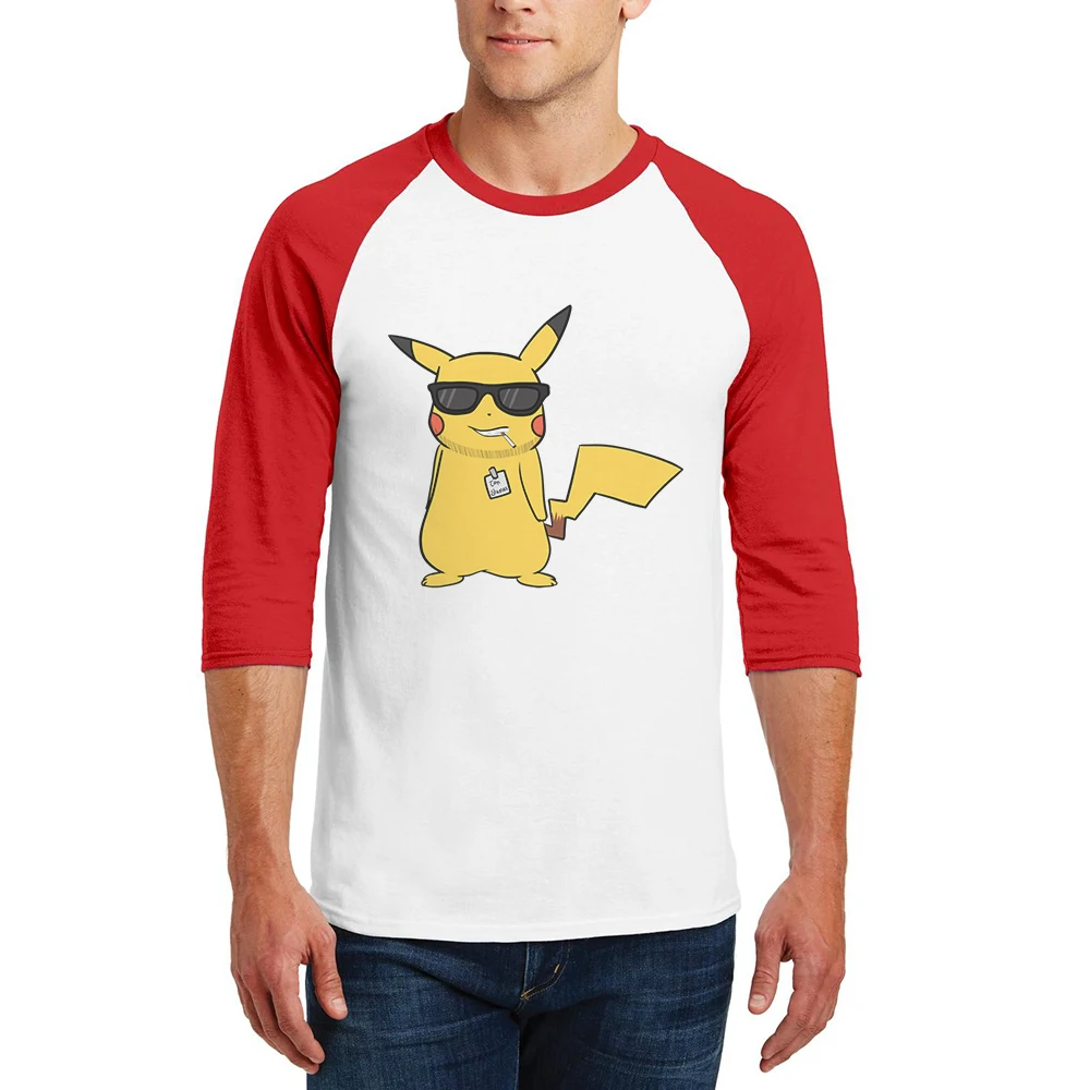 2019 Brand Design Men T Shirt New Fashion Pikachu Printed T-Shirt O-Neck Cotton Tops Three Quarter Raglan Sleeve Mens Tee Shirts
2019 Brand Design Men T Shirt New Fashion Pikachu Printed T-Shirt O-Neck Cotton Tops Three Quarter Raglan Sleeve Mens Tee Shirts