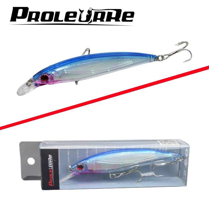 Proleurre 1PCS Laser Minnow Fishing Lure 11CM 13G pesca hooks fish wobbler tackle crankbait artificial japan hard bait swimbait
Proleurre 1PCS Laser Minnow Fishing Lure 11CM 13G pesca hooks fish wobbler tackle crankbait artificial japan hard bait swimbait