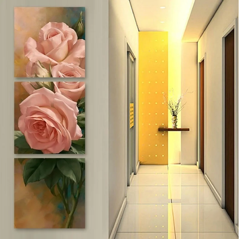 3 Panels Wall Art Picture Canvas Paintings Pink Roses Wall Decorations Artwork Paintings Home Decor
3 Panels Wall Art Picture Canvas Paintings Pink Roses Wall Decorations Artwork Paintings Home Decor