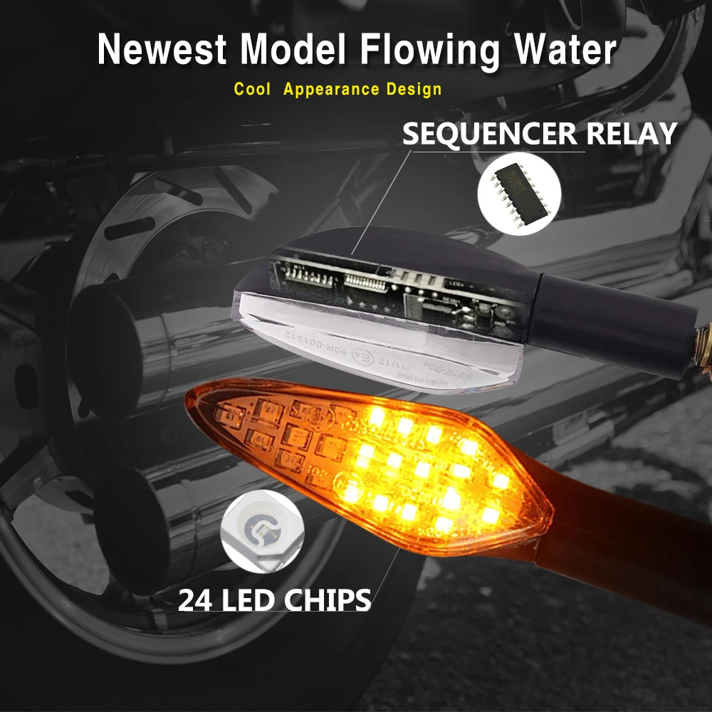 Motorcycle Turn Signals Light E4 Mark Built Relay Flowing Flashing Light 20LED Blinker Bendable Tail Signal for Honda Waterproof
Motorcycle Turn Signals Light E4 Mark Built Relay Flowing Flashing Light 20LED Blinker Bendable Tail Signal for Honda Waterproof