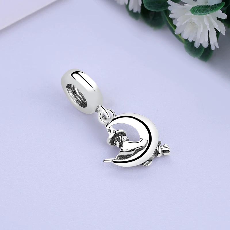 Authentic 100% 925 Sterling Silver Charm Bead Broomstick Witch Charms Halloween Fit Bracelets Diy Women Jewelry Making
Authentic 100% 925 Sterling Silver Charm Bead Broomstick Witch Charms Halloween Fit Bracelets Diy Women Jewelry Making