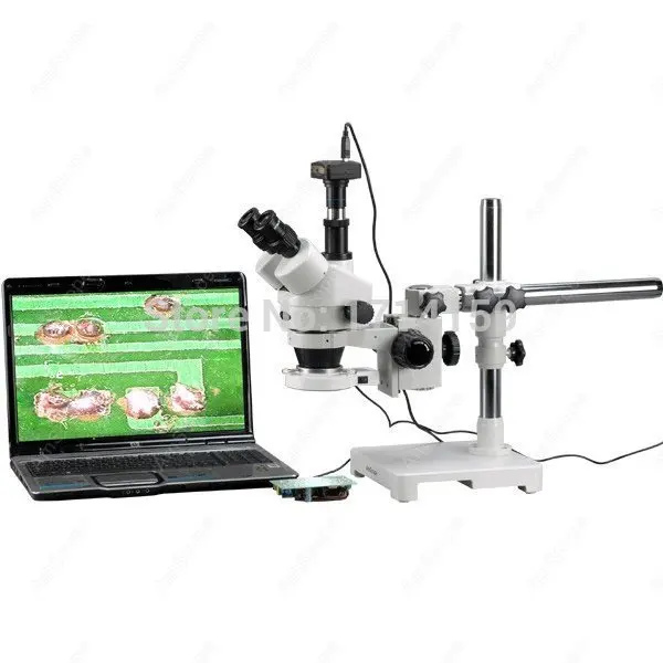 Industrial Inspection-AmScope Supplies 3.5X-90X Trinocular 80-LED Boom Stand Stereo Microscope + 8MP Camera
Industrial Inspection-AmScope Supplies 3.5X-90X Trinocular 80-LED Boom Stand Stereo Microscope + 8MP Camera