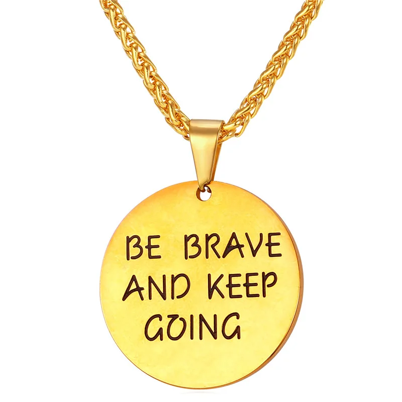 Kpop Personalized Round Pendant Necklace Unisex Motivational Jewelry Stainless Steel Gold Color Inspirational Necklace P333
Kpop Personalized Round Pendant Necklace Unisex Motivational Jewelry Stainless Steel Gold Color Inspirational Necklace P333