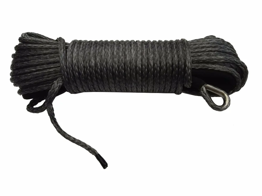 Grey 1/4"*100ft Replacement Synthetic Rope for Winch,ATV Winch Cable,Off Road Rope
Grey 1/4"*100ft Replacement Synthetic Rope for Winch,ATV Winch Cable,Off Road Rope