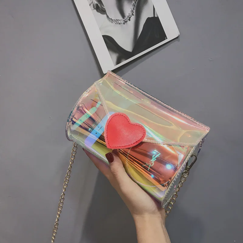 Sweet transparent small bag female 2018 new mini chain jelly bag ladies shoulder Messenger bag NB076
Sweet transparent small bag female 2018 new mini chain jelly bag ladies shoulder Messenger bag NB076