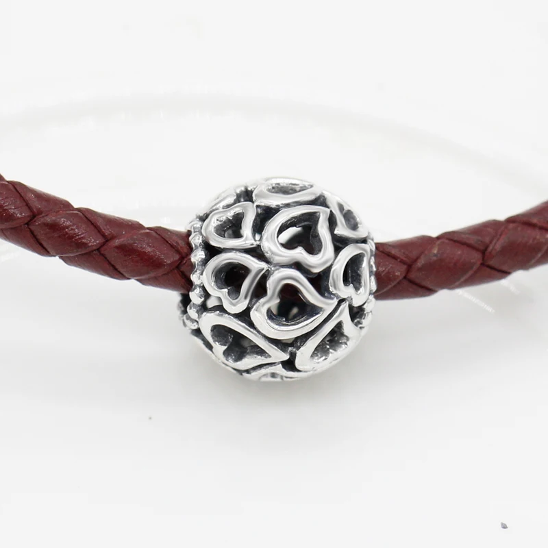 925 Sterling Silver Openwork Heart Charm Love Beads Fit Original Pandora Charm Bracelets & Necklace DIY Jewelry Making
925 Sterling Silver Openwork Heart Charm Love Beads Fit Original Pandora Charm Bracelets & Necklace DIY Jewelry Making
