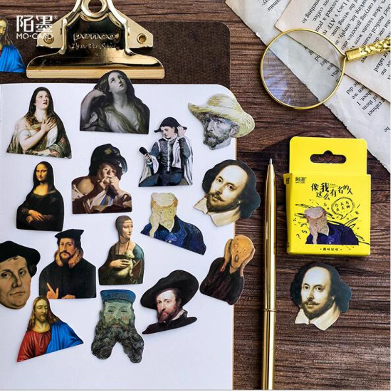 45 Pcs/lot Famous People Mini Sticker Decoration DIY Scrapbooking Sticker Stationery Kawaii Diary Label Sticker
45 Pcs/lot Famous People Mini Sticker Decoration DIY Scrapbooking Sticker Stationery Kawaii Diary Label Sticker