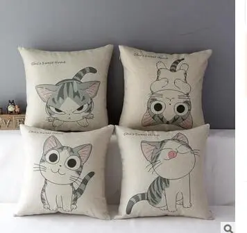 cotton linen cute cat printed cushion cover sofa square pillow case throw pillow cover for back cushion home decoration
cotton linen cute cat printed cushion cover sofa square pillow case throw pillow cover for back cushion home decoration