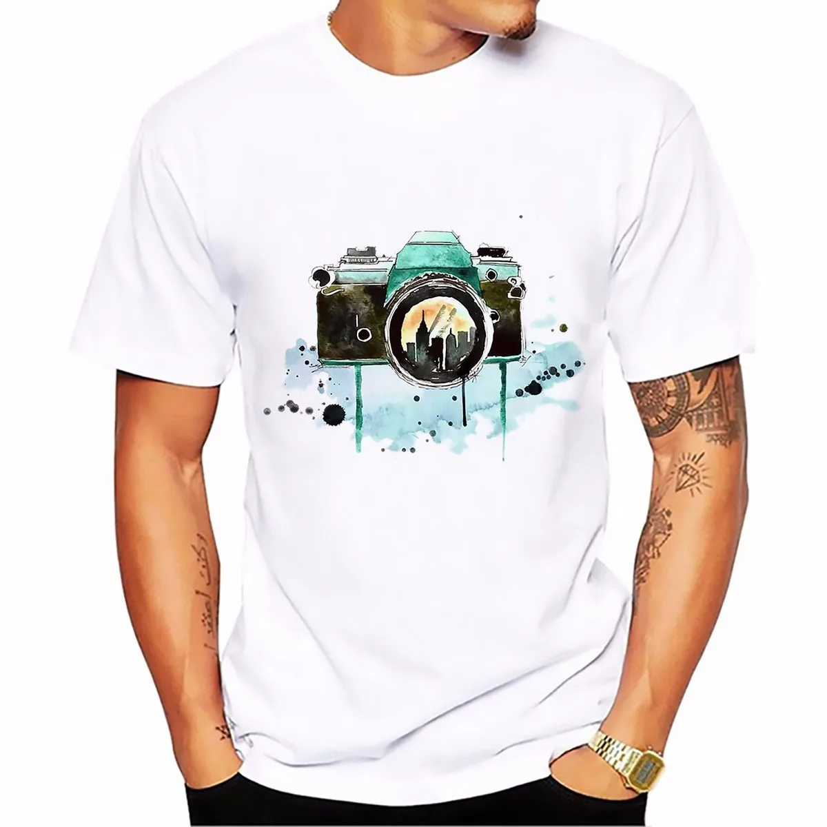 Fresh style camera design t shirt man summer tops Tees short sleeve O-neck comfort Breathable T-shirt white casual tshirt
Fresh style camera design t shirt man summer tops Tees short sleeve O-neck comfort Breathable T-shirt white casual tshirt