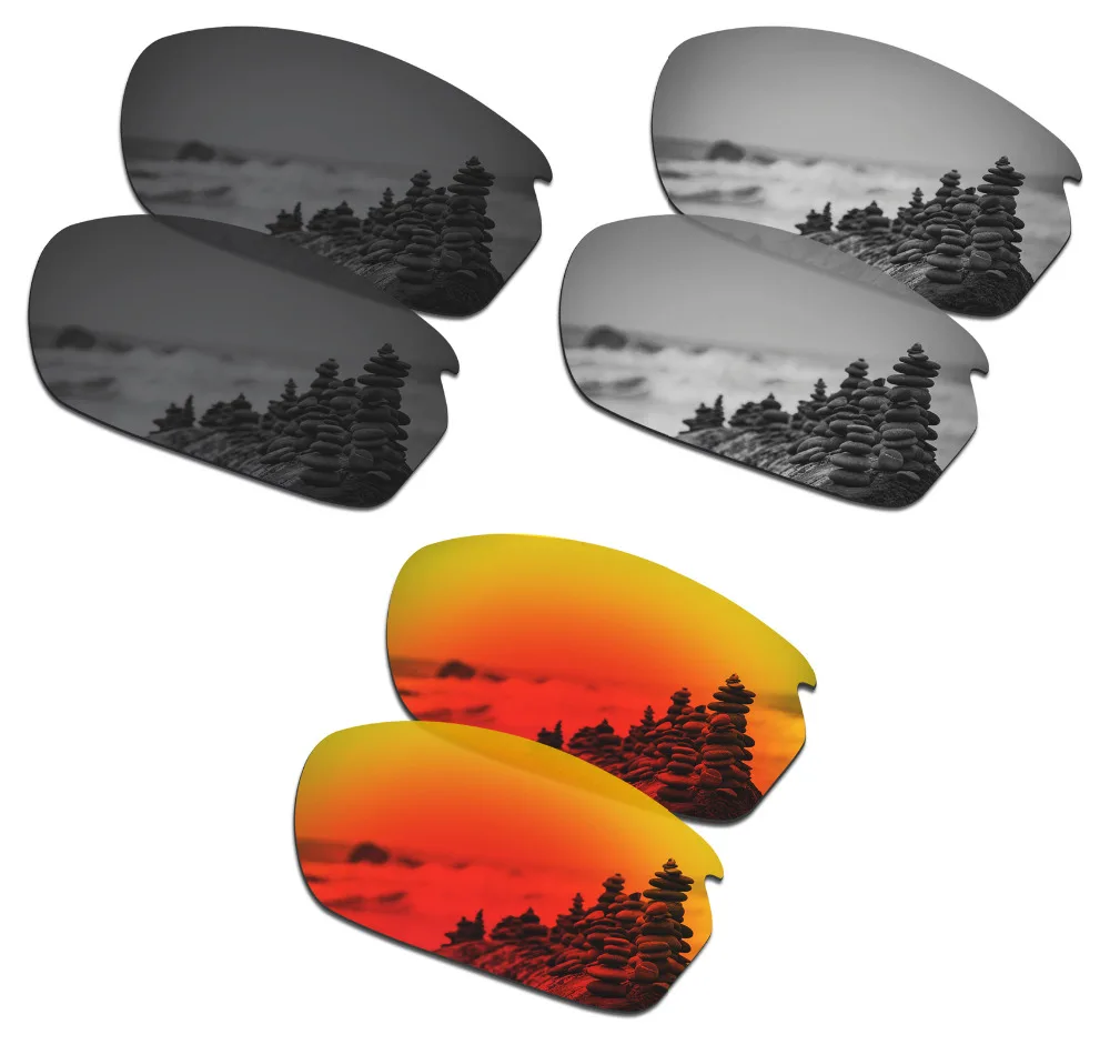 SmartVLT 3 Pairs Polarized Sunglasses Replacement Lenses for Oakley Carbon Shift Stealth Black and Silver Titanium and Fire Red
SmartVLT 3 Pairs Polarized Sunglasses Replacement Lenses for Oakley Carbon Shift Stealth Black and Silver Titanium and Fire Red