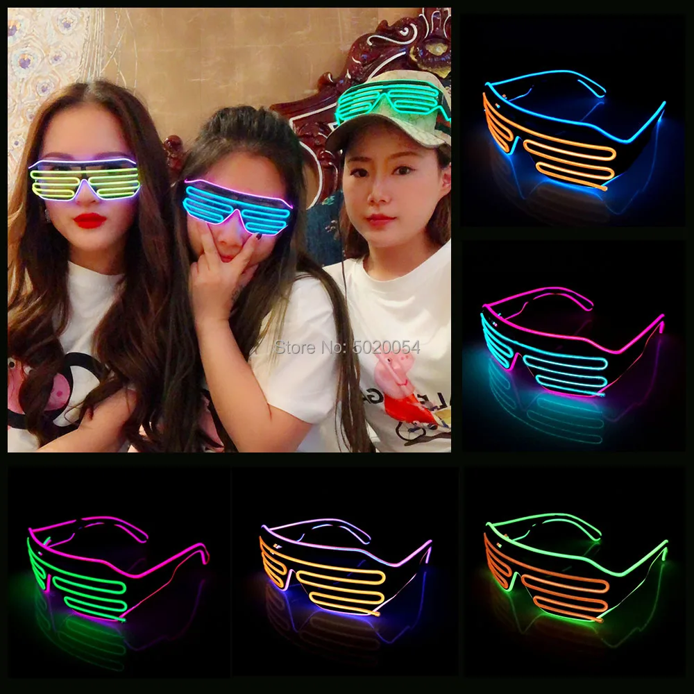 New arrival Festival Party Decorative LED Shutter Glasses Halloween Light Up EL Glasses Glowing Neon Flashing Eyewear
New arrival Festival Party Decorative LED Shutter Glasses Halloween Light Up EL Glasses Glowing Neon Flashing Eyewear