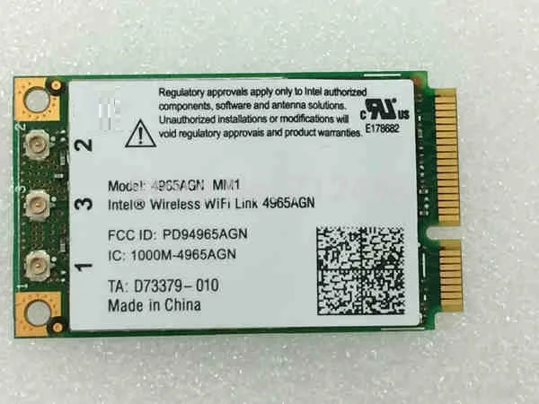 Wholesale Original New Wireless card for Intel 4965AGN Mini PCI-E 300Mbps 802.11a/b/g/n
Wholesale Original New Wireless card for Intel 4965AGN Mini PCI-E 300Mbps 802.11a/b/g/n