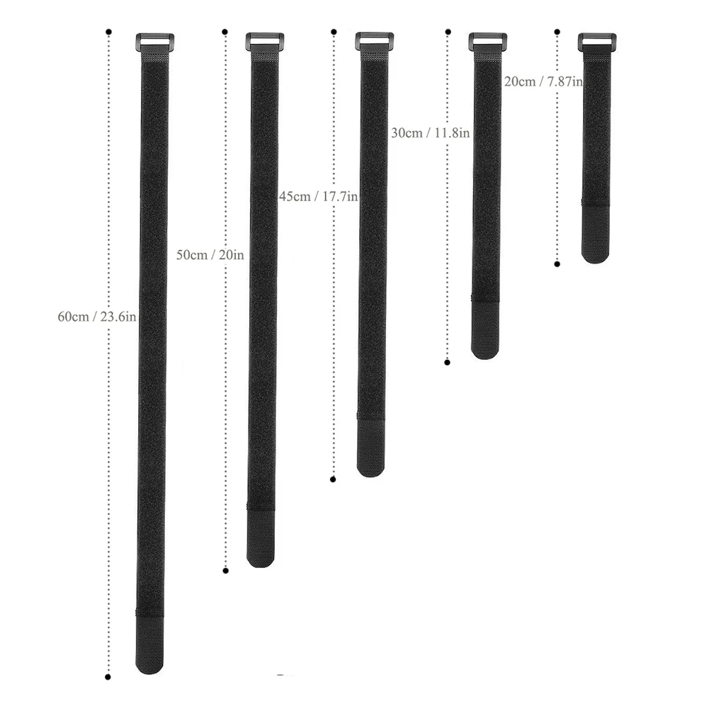 10pcs Nylon Hook & Loop Strap Cable Ties Self-adhesive Reusable Cord Tidy PC TV Organizer 20/30/45/50/60cm Length 2cm Width
10pcs Nylon Hook & Loop Strap Cable Ties Self-adhesive Reusable Cord Tidy PC TV Organizer 20/30/45/50/60cm Length 2cm Width