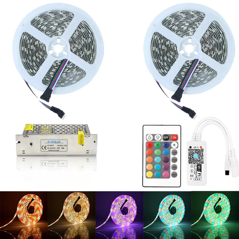 5M 10M 15M Smart LED RGBW Light Strip SMD 5050 300 LEDs Flexible Tape Ribbon RGB+White Warm White WiFi Phone Control LED Strip
5M 10M 15M Smart LED RGBW Light Strip SMD 5050 300 LEDs Flexible Tape Ribbon RGB+White Warm White WiFi Phone Control LED Strip